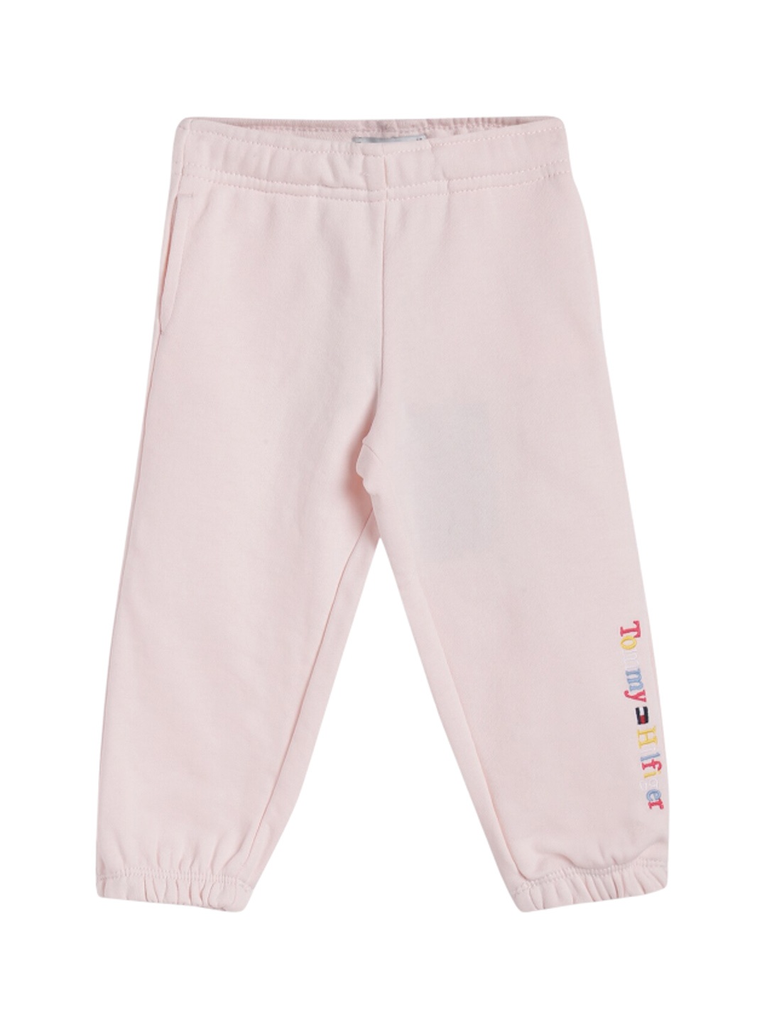

Tommy Hilfiger Infants Girls Brand Logo Printed Mid Rise Joggers, Pink