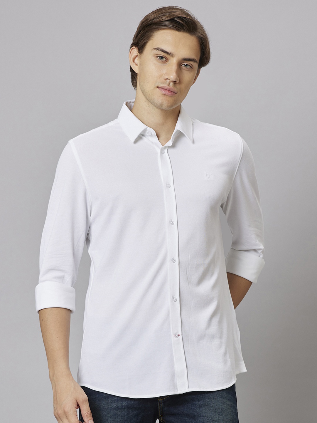 

Being Human Slim Fit Casual Shirt, White