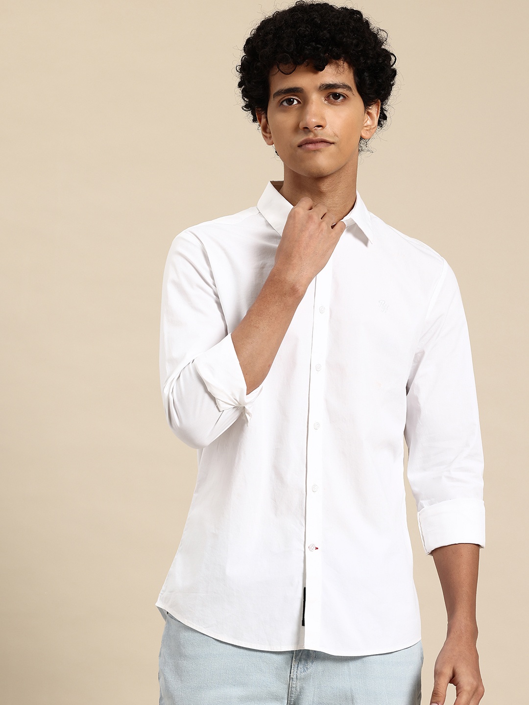 

Being Human Slim Fit Pure Cotton Shirt, White