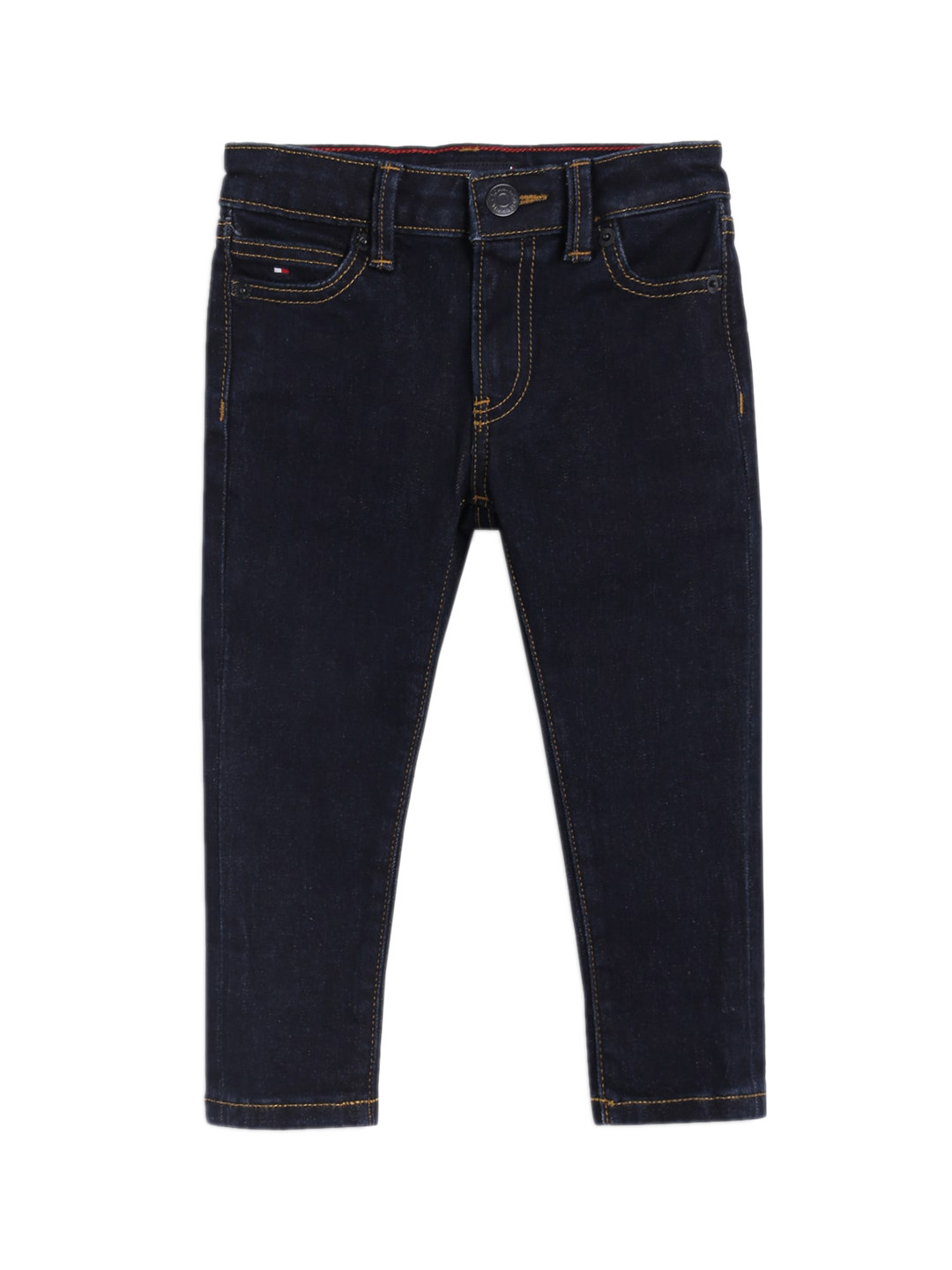 

Tommy Hilfiger Boys Mid Rise Clean Look Stretchable Jeans, Navy blue