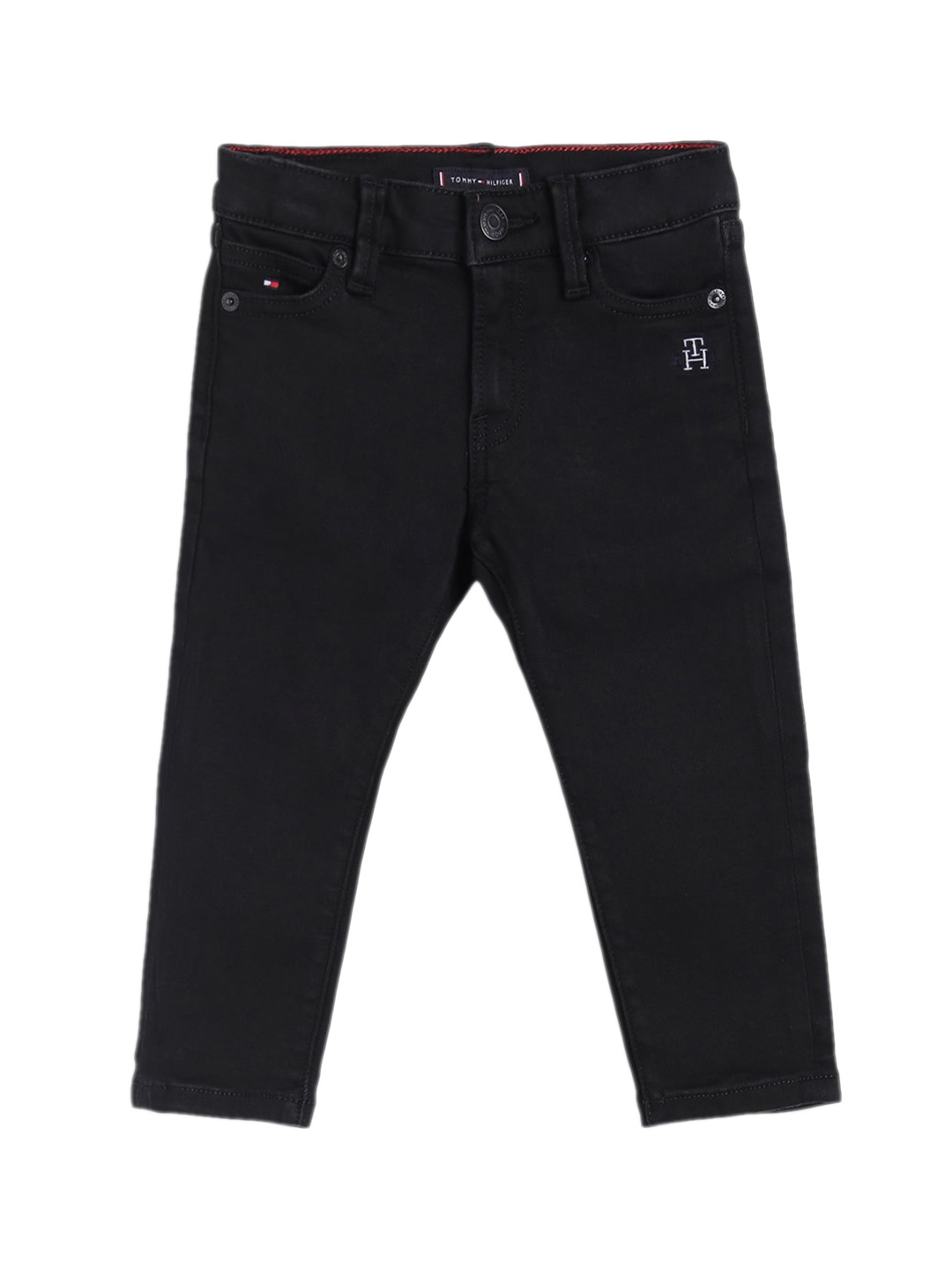 

Tommy Hilfiger Boys Mid Rise Clean Look Stretchable Jeans, Black