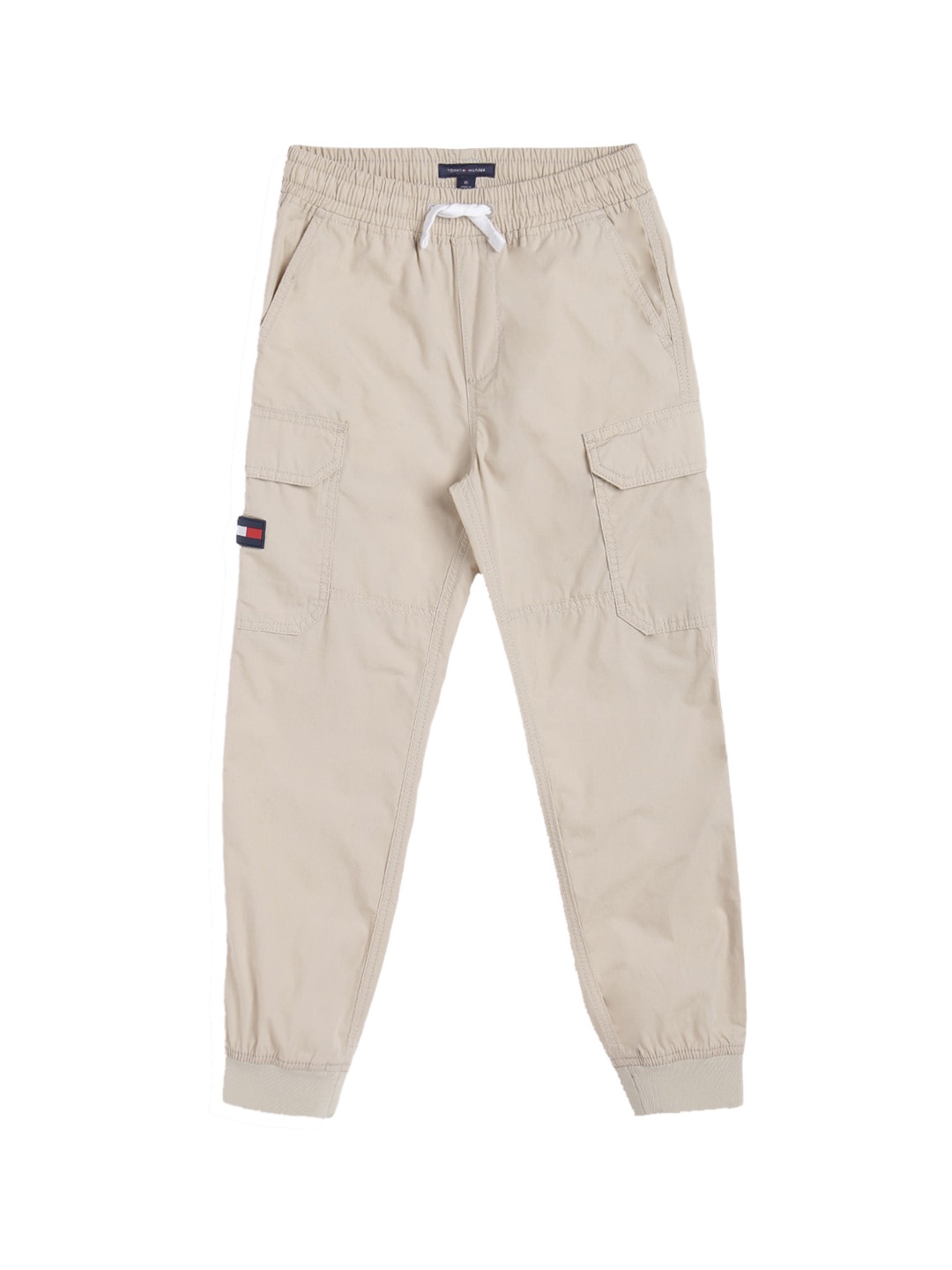 

Tommy Hilfiger Boys Pure Cotton Cargos Trousers, Beige