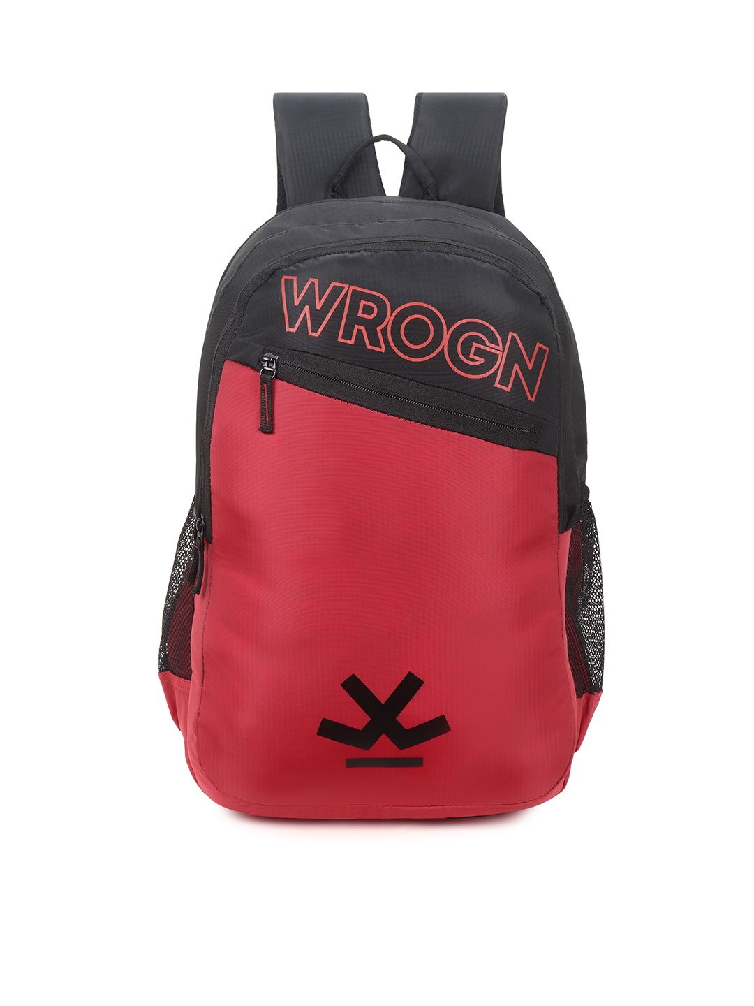 

WROGN Unisex Brand Logo Backpack With Shoe Pocket, Red