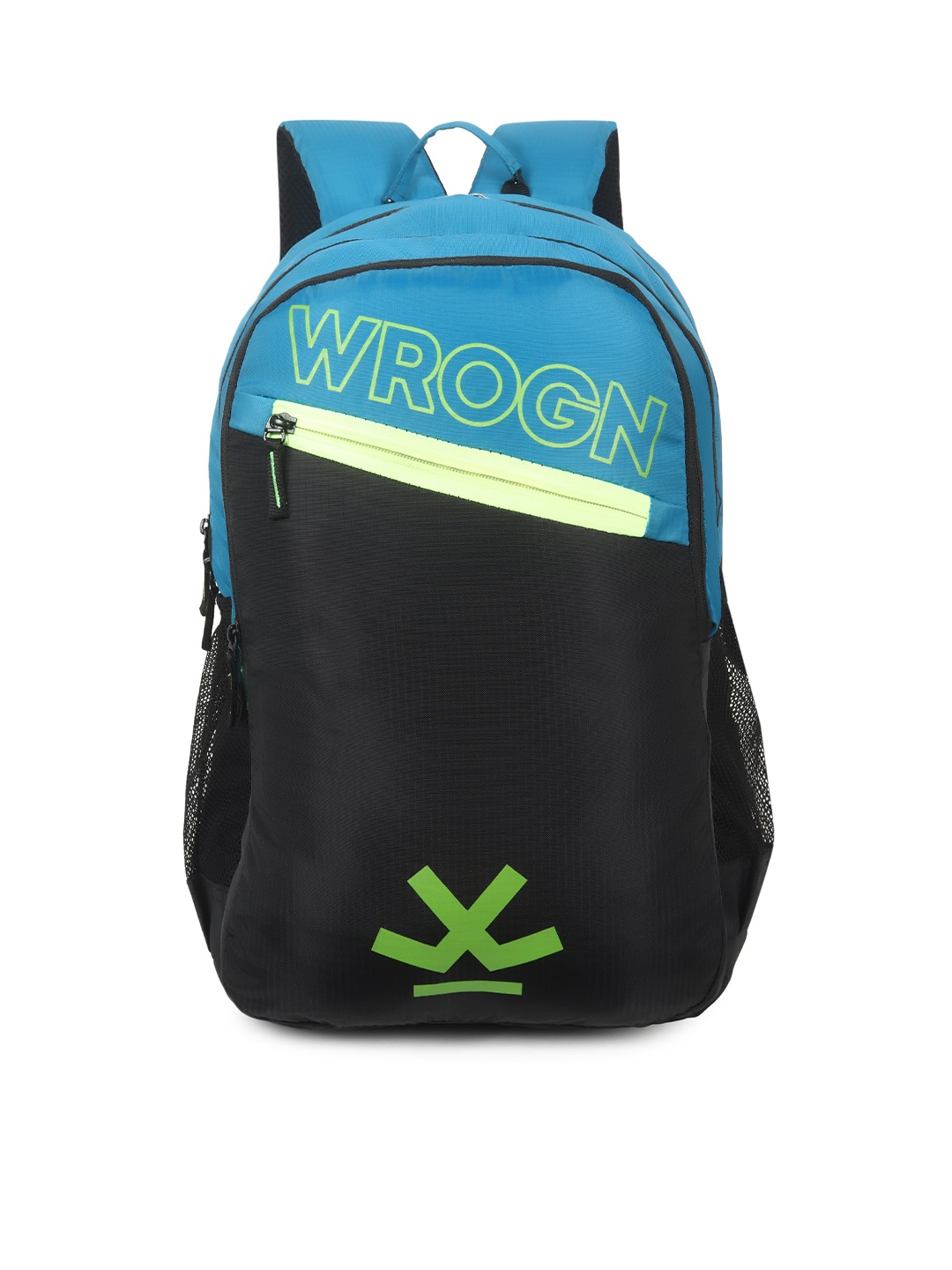 

WROGN Unisex Brand Logo Backpack With Shoe Pocket, Blue