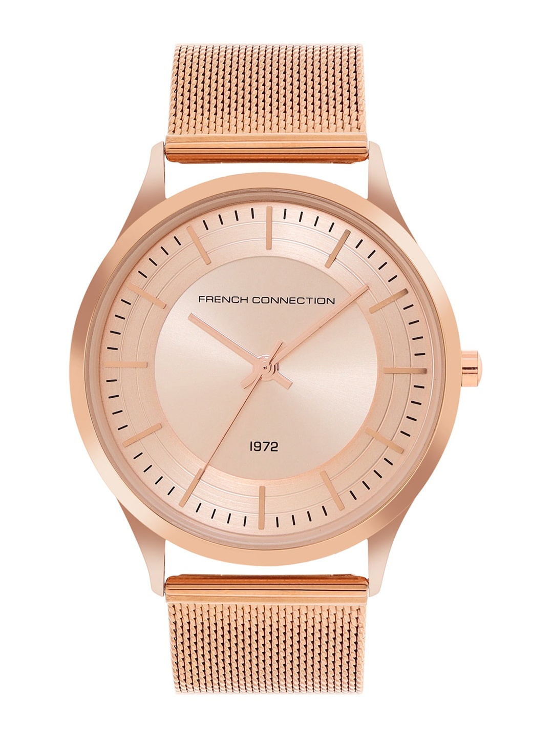 

French Connection Men Stainless Steel Straps Analogue Display Watch FCN00047E, Rose gold