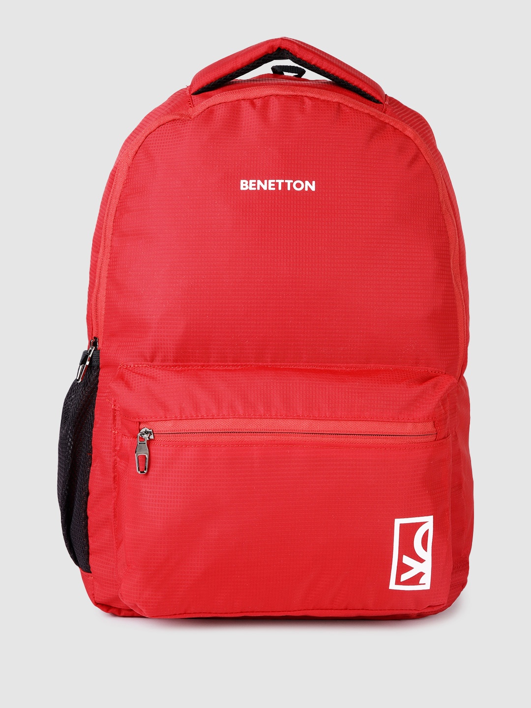 

United Colors of Benetton Unisex Solid Backpack, Red