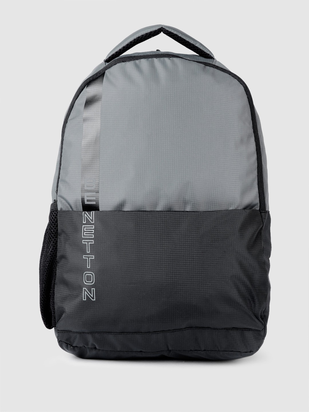

United Colors of Benetton Unisex Colourblocked Backpack, Grey