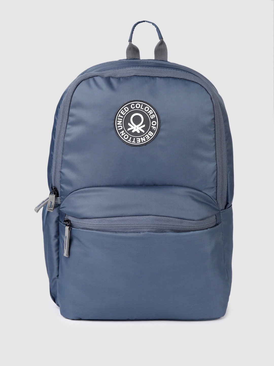 

United Colors of Benetton Unisex Solid Backpack, Navy blue