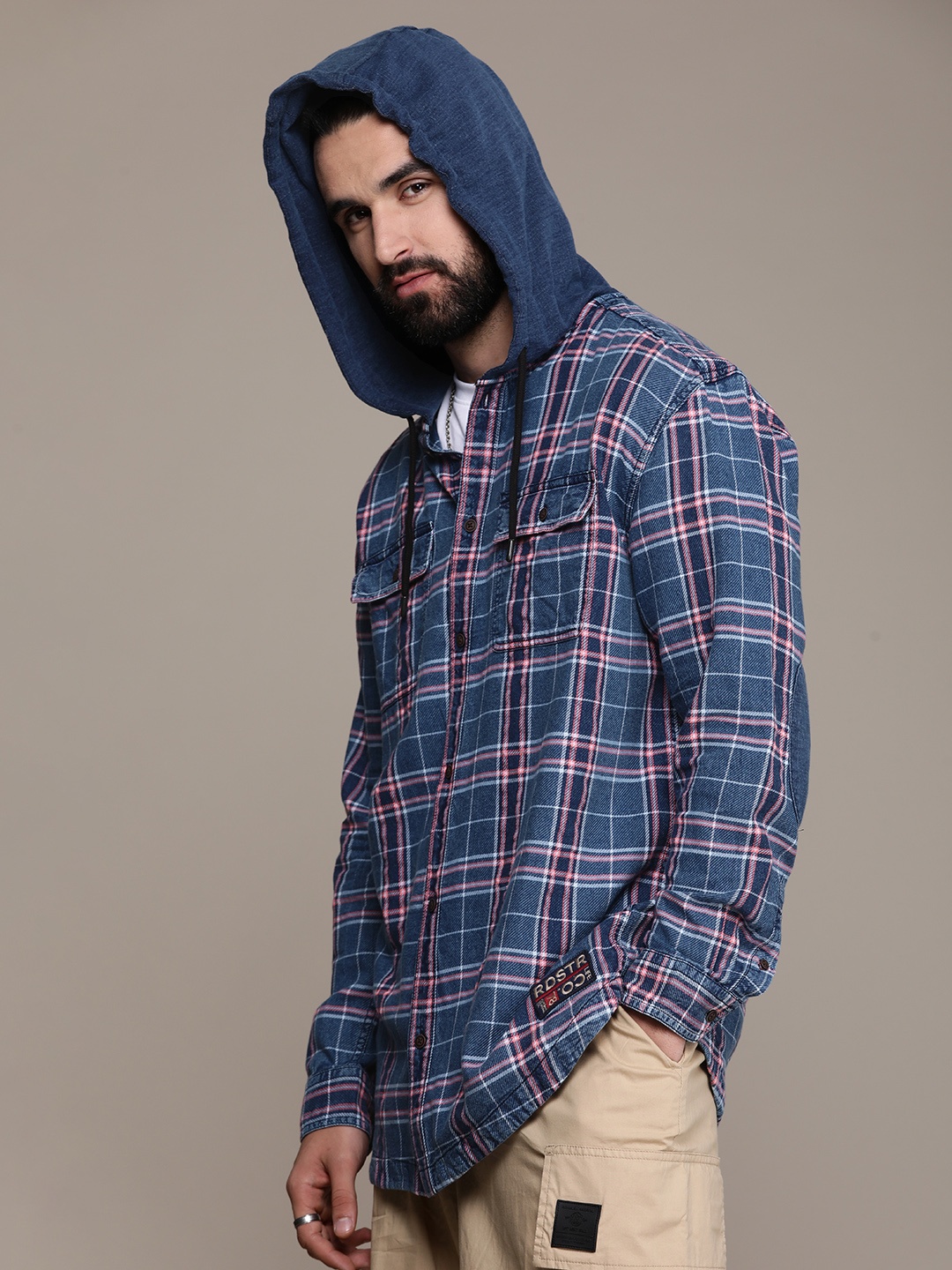 

The Roadster Lifestyle Co. Tartan Checks Casual Shirt, Blue