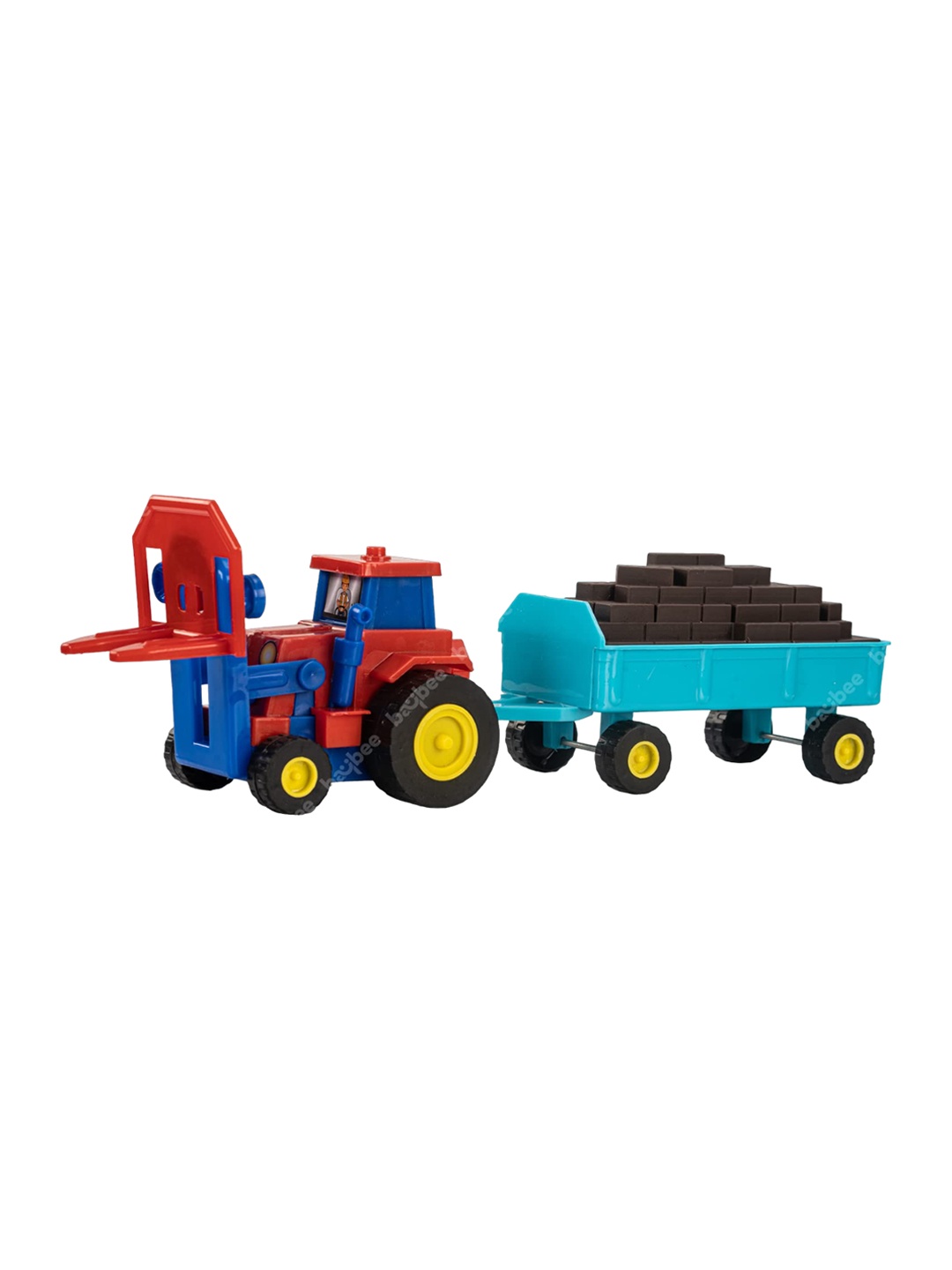 

BAYBEE Unisex Kids Friction Powered Construction Tractor Toys, Red