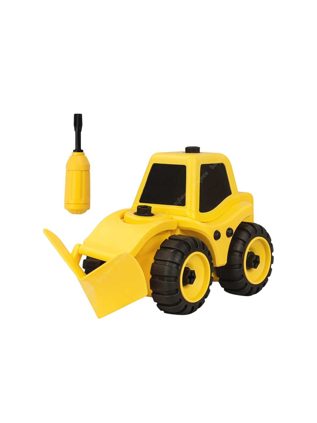 

BAYBEE Kids Powered Push & Go Construction Truck Toys, Yellow