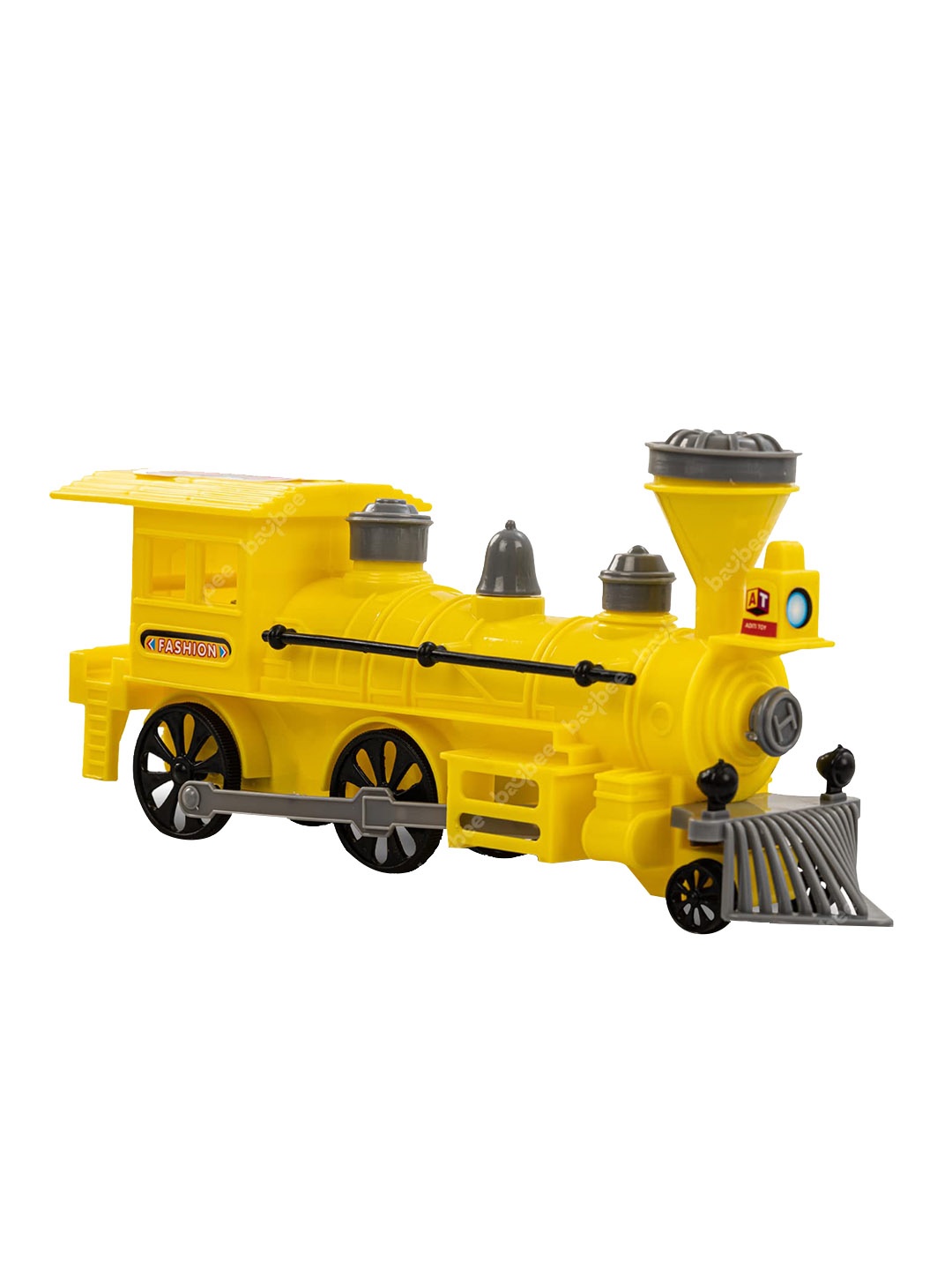

BAYBEE Kids Pull & Go Train Toy With Light, Yellow