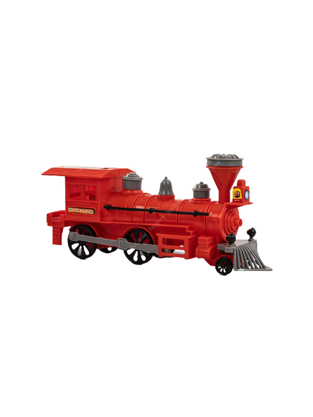 

BAYBEE Kids Steam Engine Pull & Go Train Toy With Light, Red