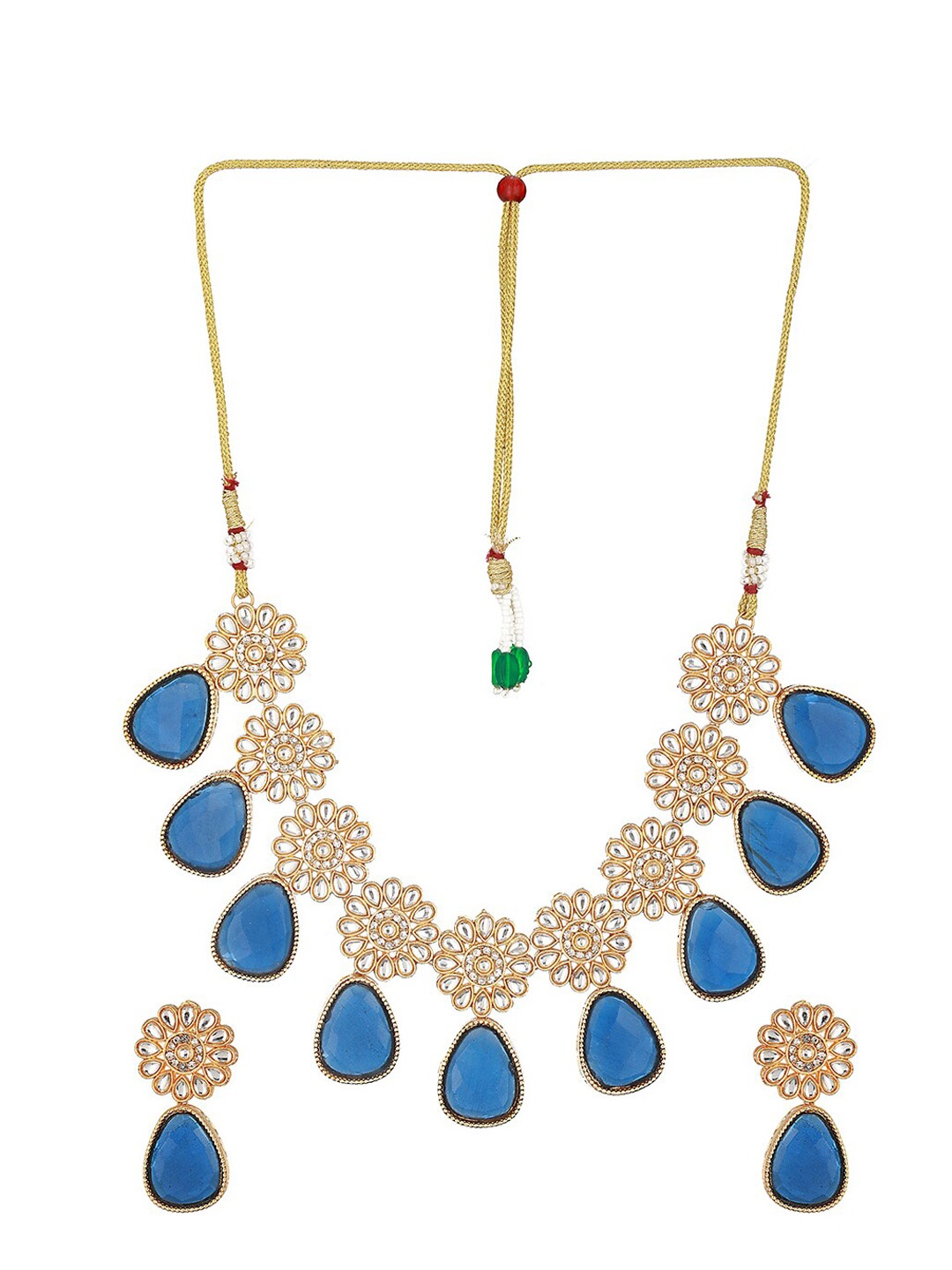 

Priyaasi Gold-Plated Stone-Studded Jewellery Set