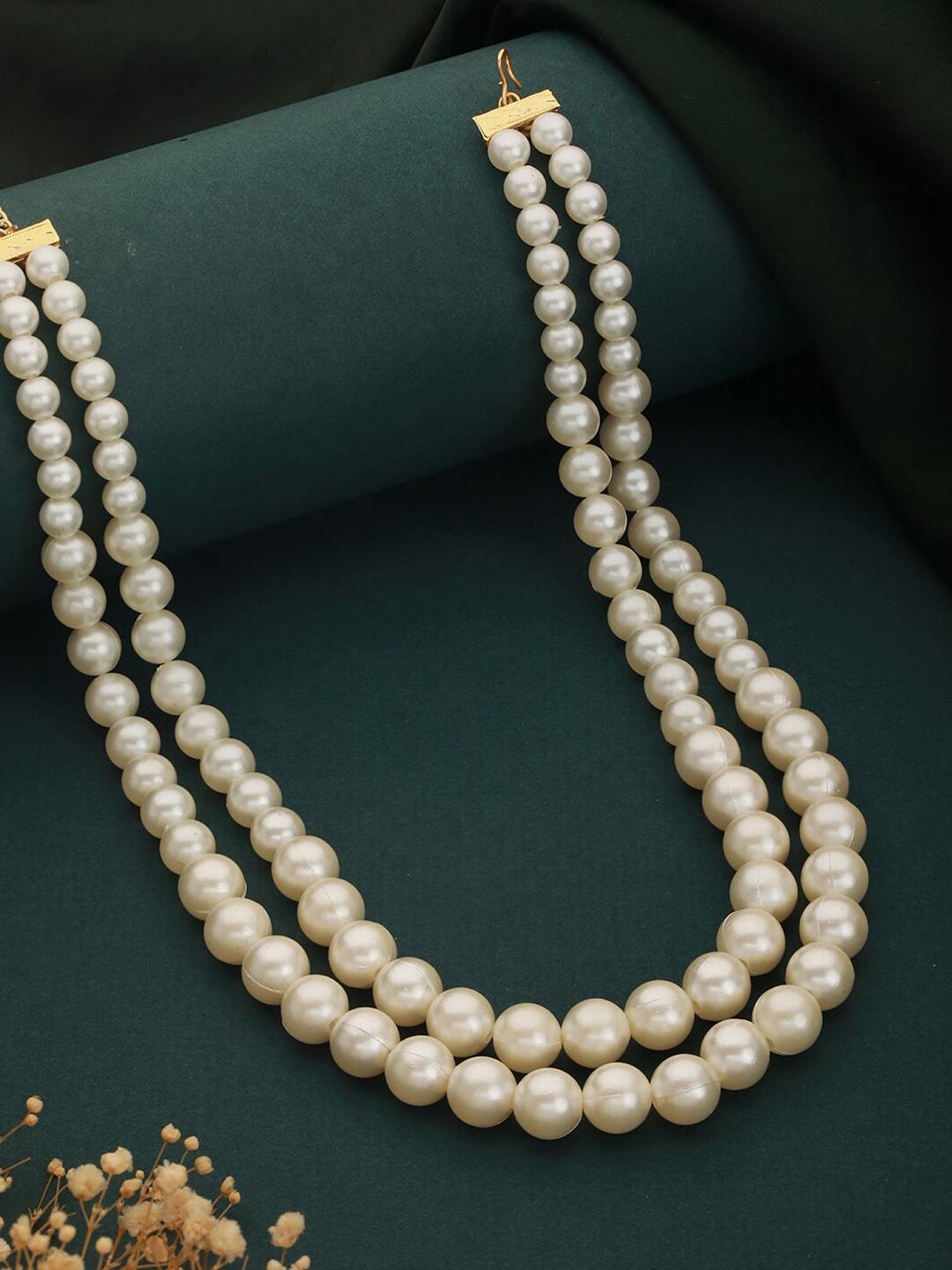 

Priyaasi Gold-Plated Pearls Beaded Layered Necklace