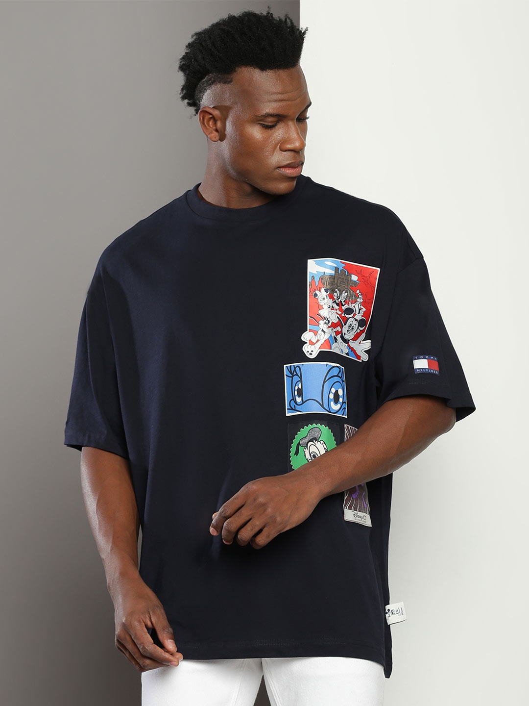 

Tommy Hilfiger Mickey Mouse Printed Relaxed Fit T-shirt, Navy blue
