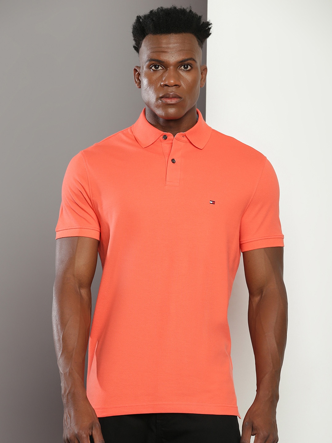 

Tommy Hilfiger Polo Collar Casual T-shirt, Coral