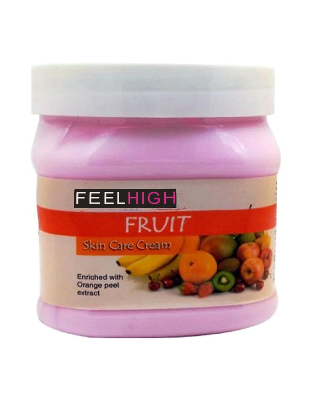 

FEELHIGH Mix Fruit Face & Body Cream - 500 ml, Pink
