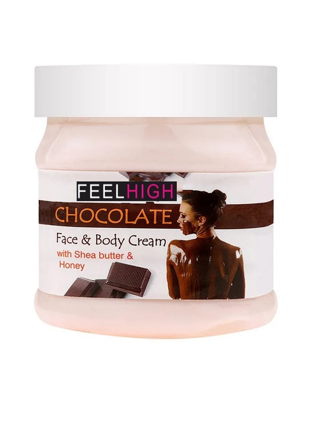 

FEELHIGH Chocolate Face & Body cream - 500 ml, Brown