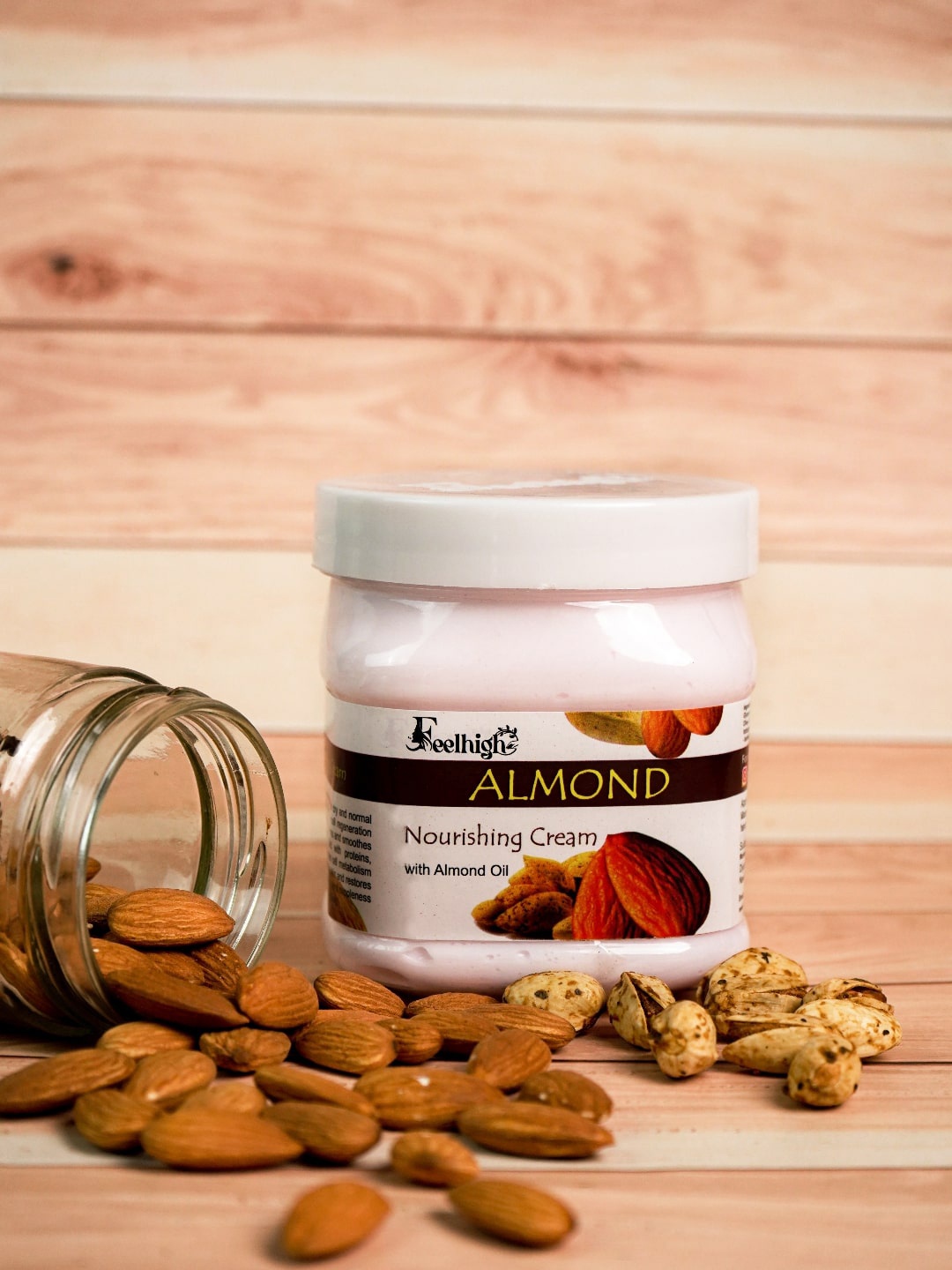 

FEELHIGH Almond Nourishing Face & Body Cream - 500ml, White