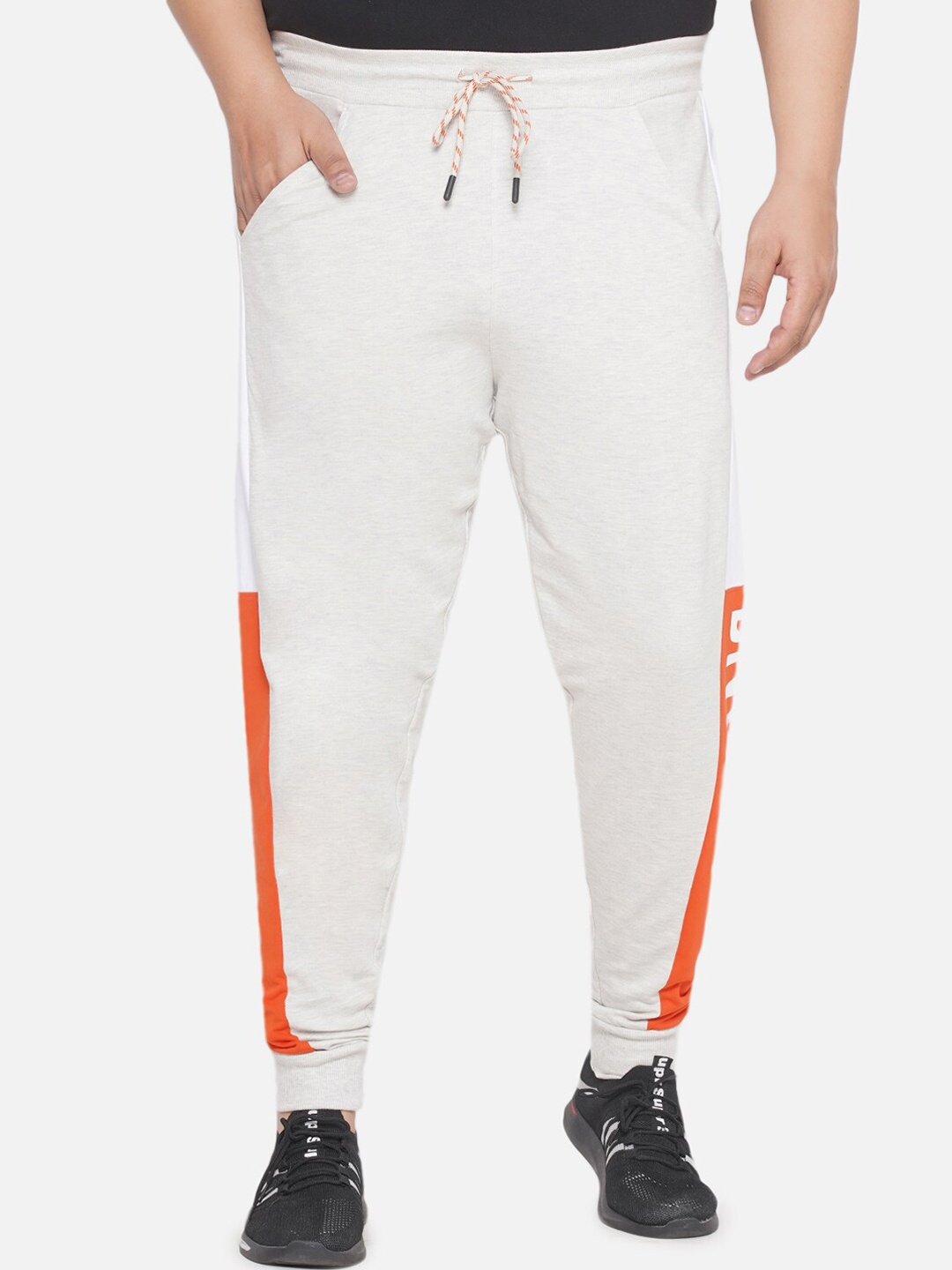 

Santonio Men Mid Rise Pure Cotton Joggers, Off white