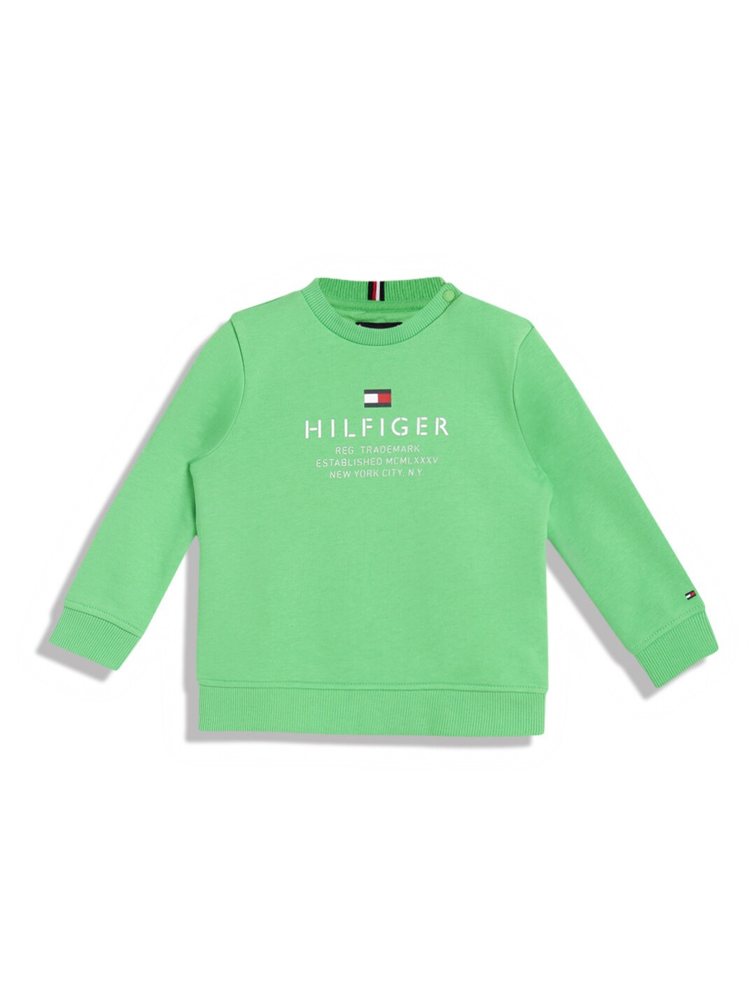 

Tommy Hilfiger Infant Boys Brand Logo Printed Pullover, Green