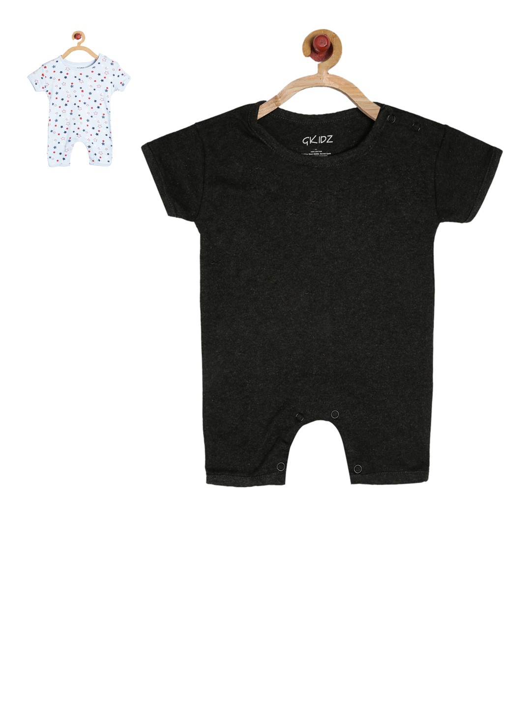 

GKIDZ Kids Unisex Pack of 2 Rompers, Blue
