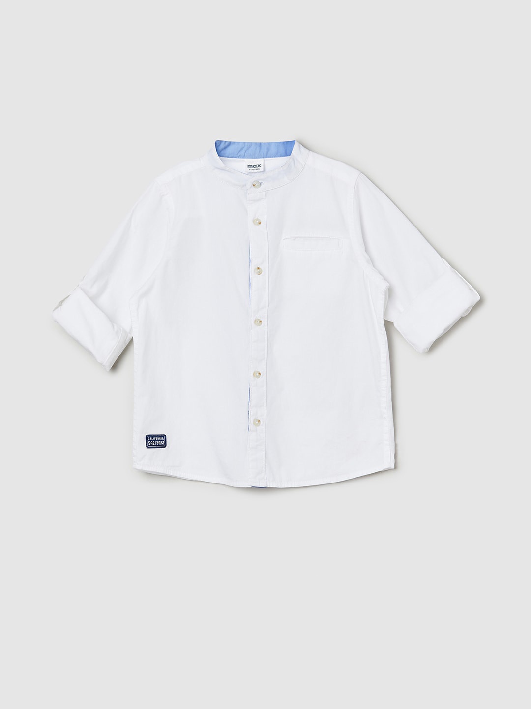 

max Boys Pure Cotton Casual Shirt, White