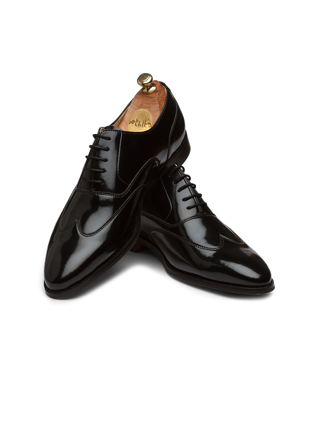 

Ethik Men Lace-Up Formal Oxfords, Black