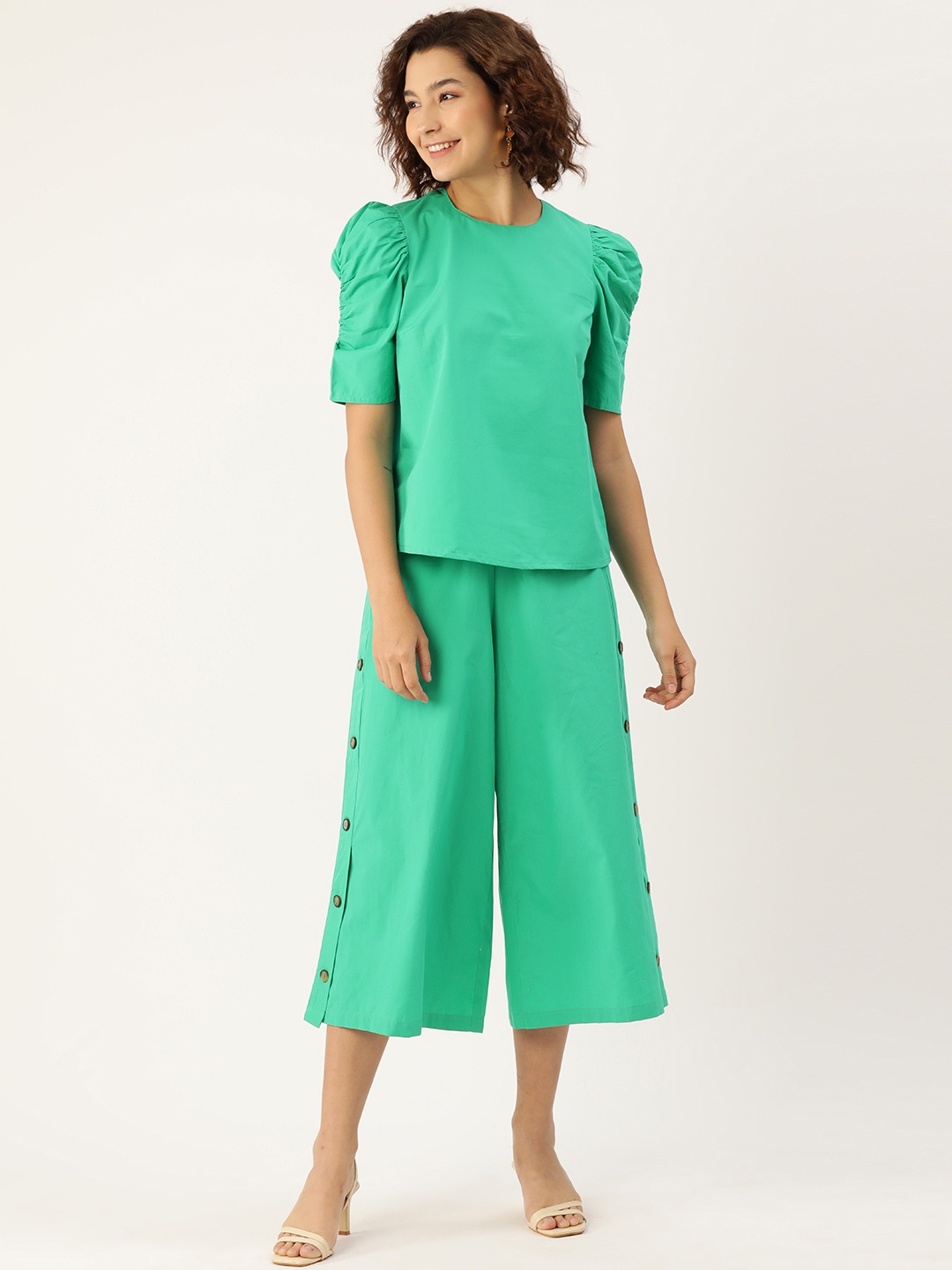 

MISRI Solid Co-Ords, Green