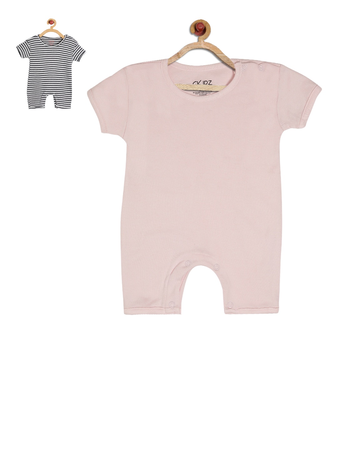 

GKIDZ Kids Unisex Pack of 2 Rompers, Red