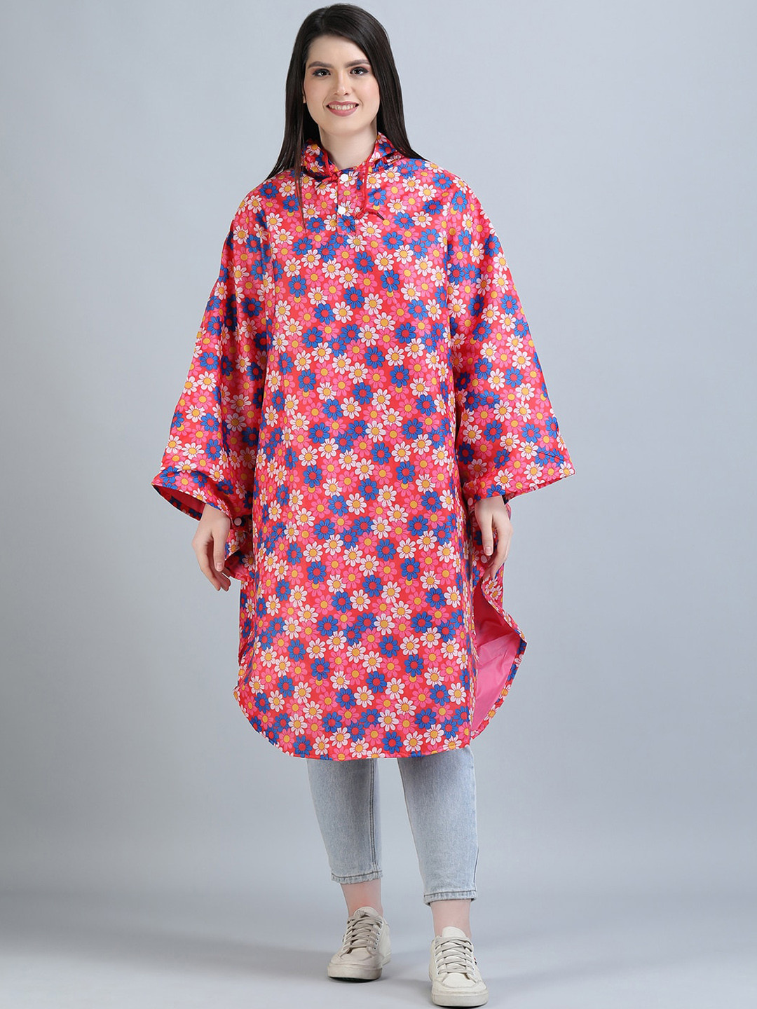 

Super Women Printed Rain Jacket, Pink