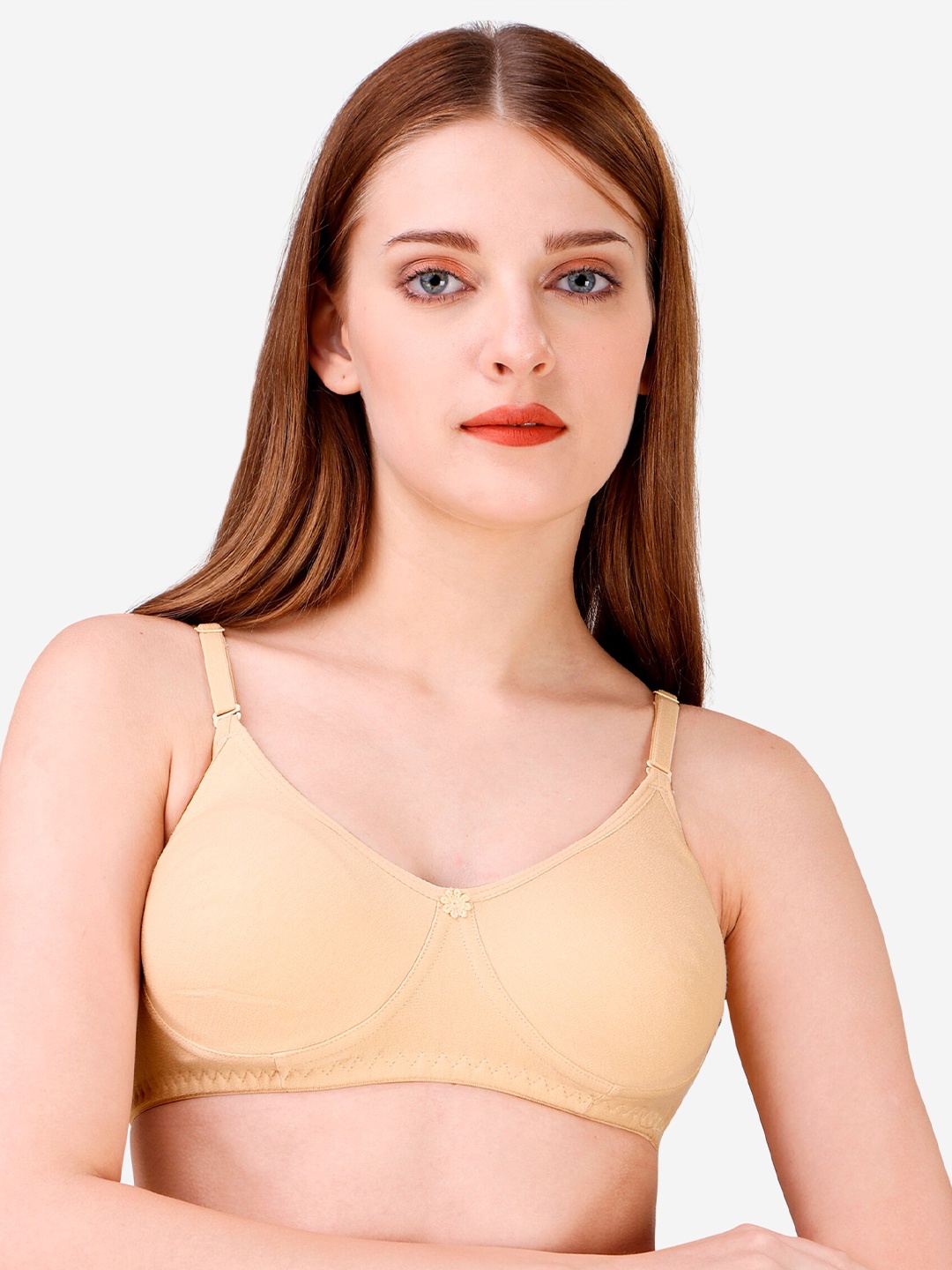 

Vaidehi Fashion Full Coverage Non Padded Everyday Bra With All Day Comfort, Cream