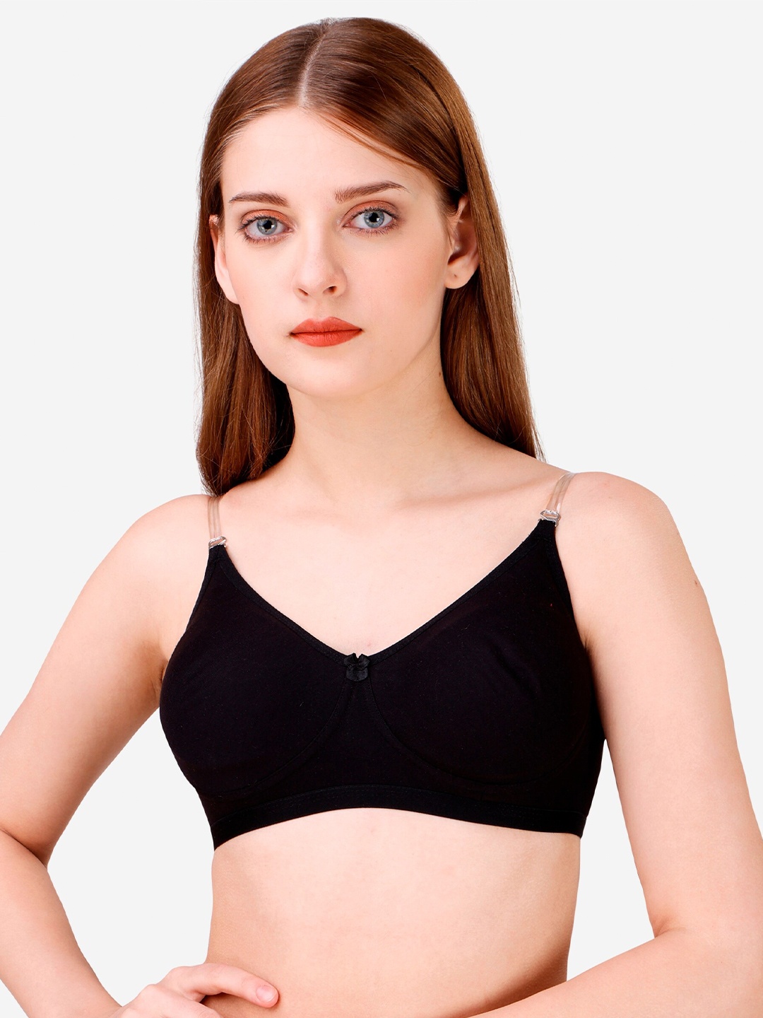 

Vaidehi Fashion Full Coverage Non Padded T-Shirt Bra With All Day Comfort, Black