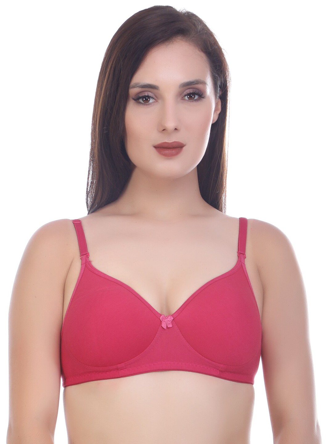 

Extoes Pink Bra Full Coverage Lightly Padded
