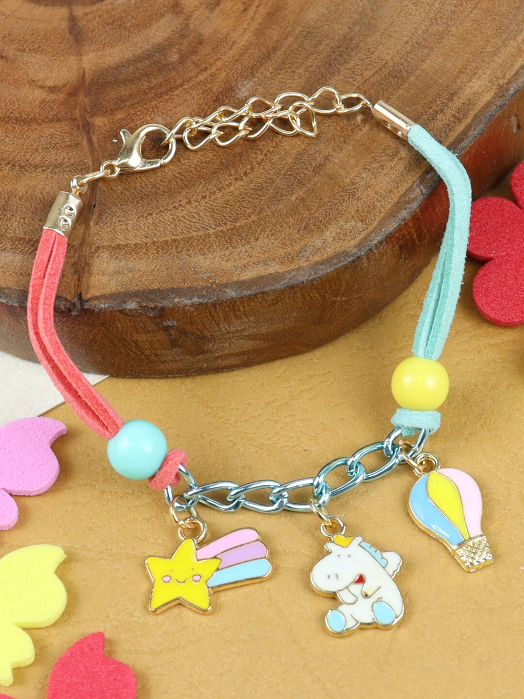 

Asthetika Unisex Kids Unicorn Charm Detail Rakhi, Pink