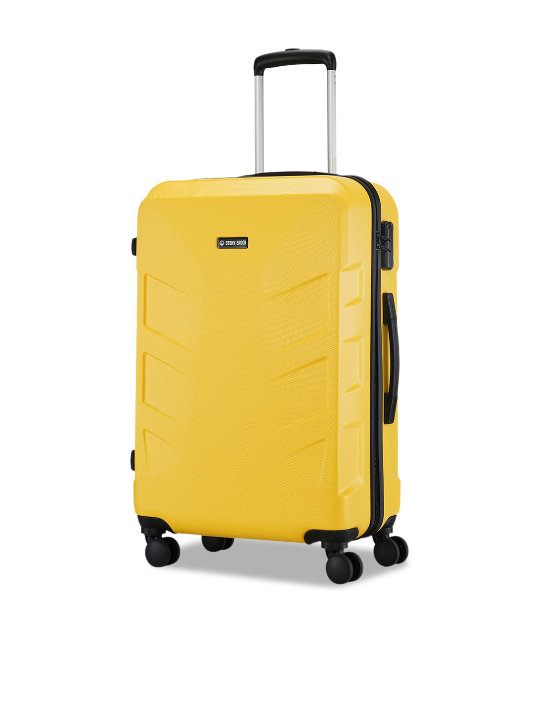 

Stony Brook by Nasher Miles Textured Hard-Sided Large Trolley Suitcase, Yellow