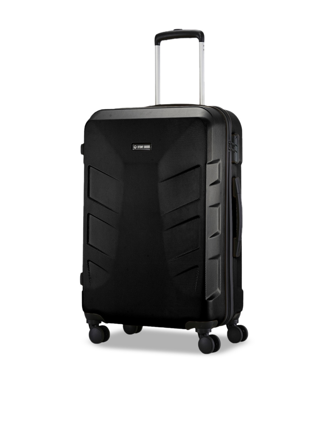 

Stony Brook by Nasher Miles Textured Hard-Sided Large Trolley Bag, Black