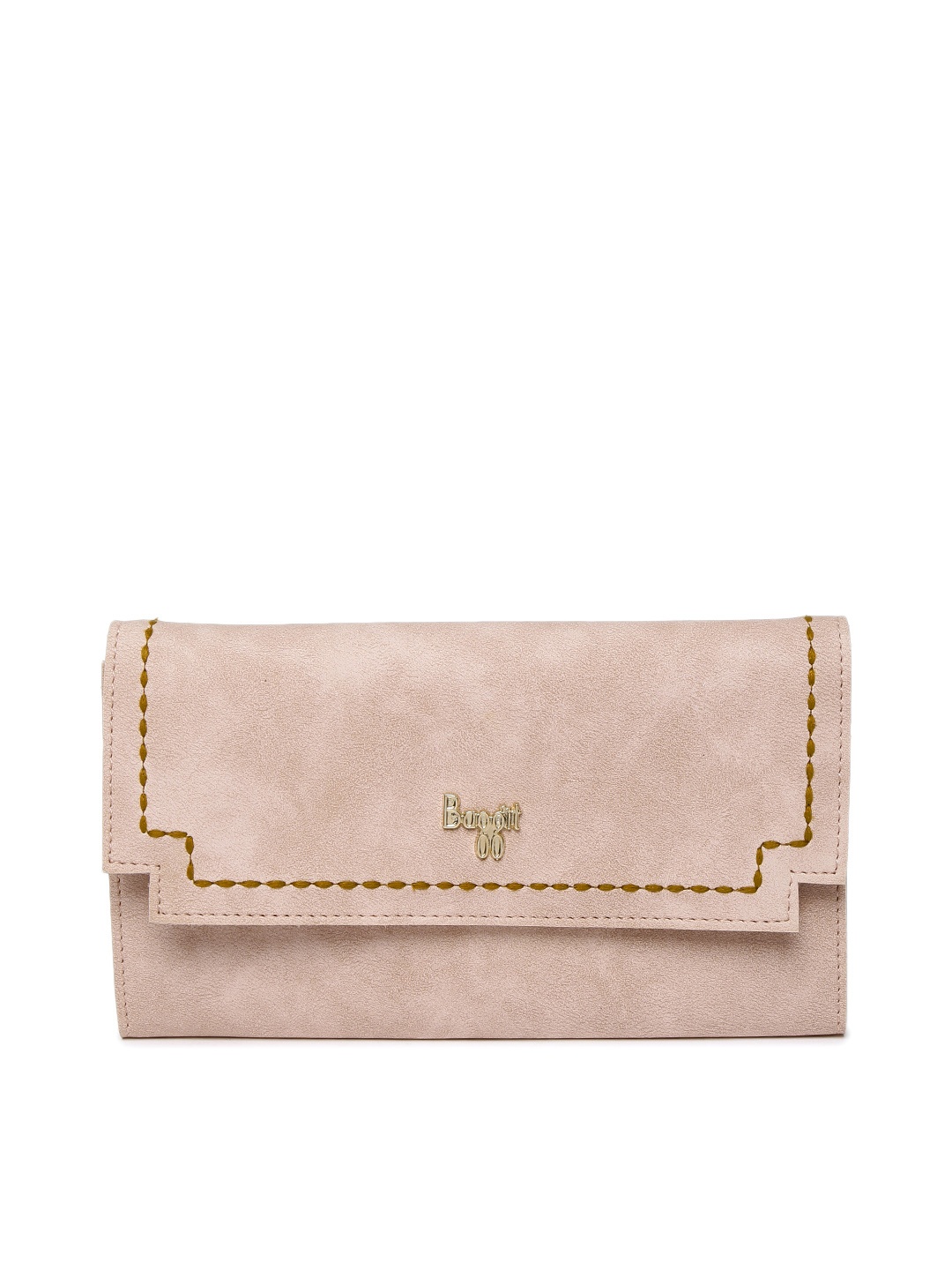 

Baggit Women Pink Solid Two Fold Wallet