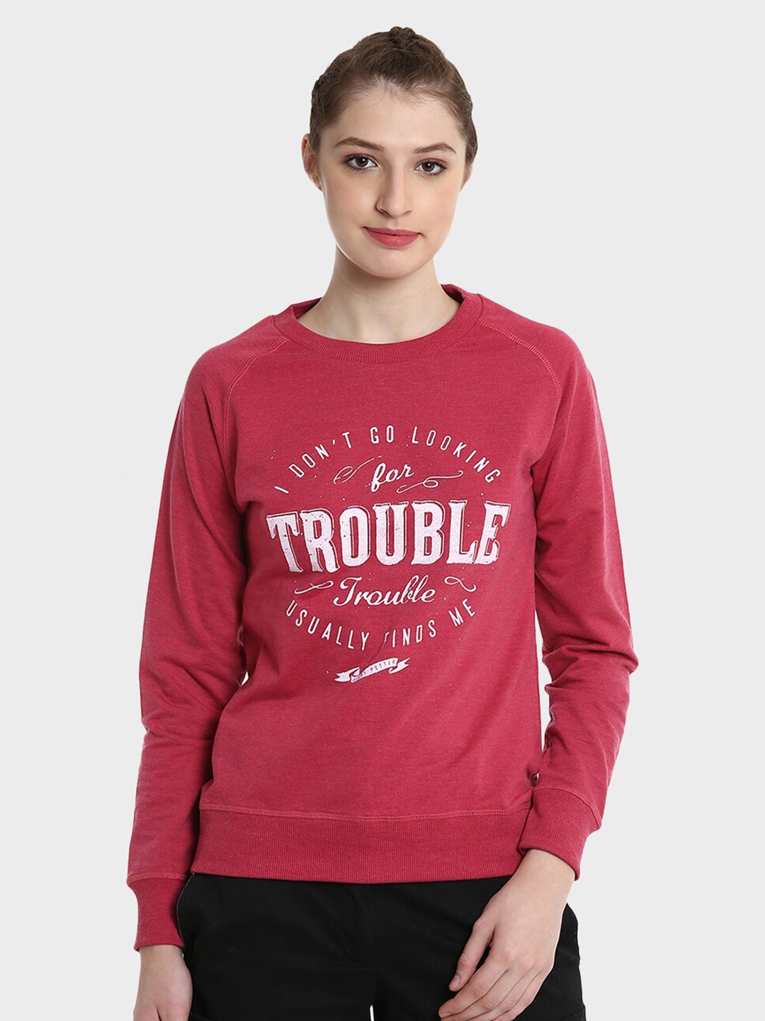 

Free Authority Harry Potter Printed Cotton Pullover, Red