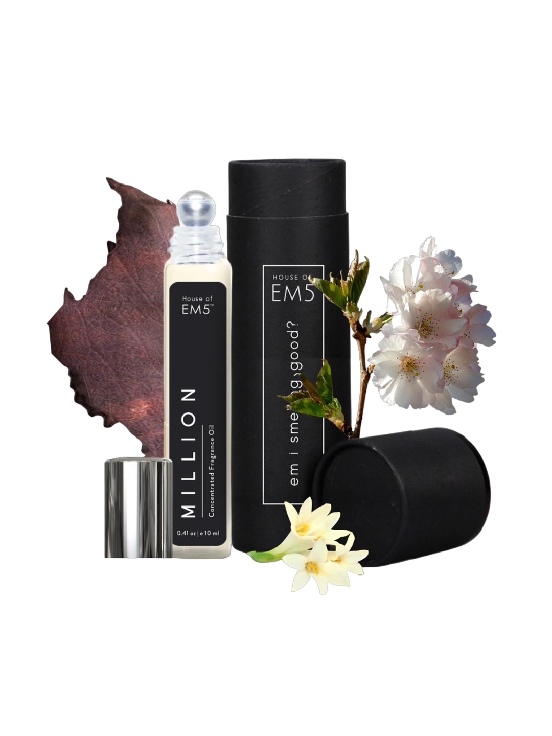 

EM5 Million Men Alcohol-Free Long Lasting Perfume Roll On - 10ml, Transparent