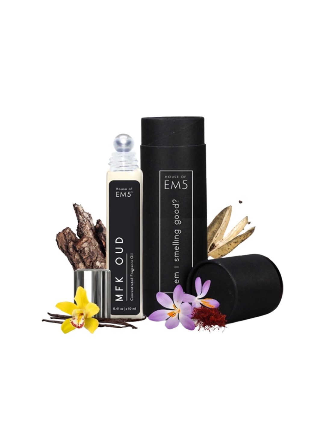

EM5 MFK Oud Alcohol-Free Long Lasting Perfume Roll On - 10ml, Transparent
