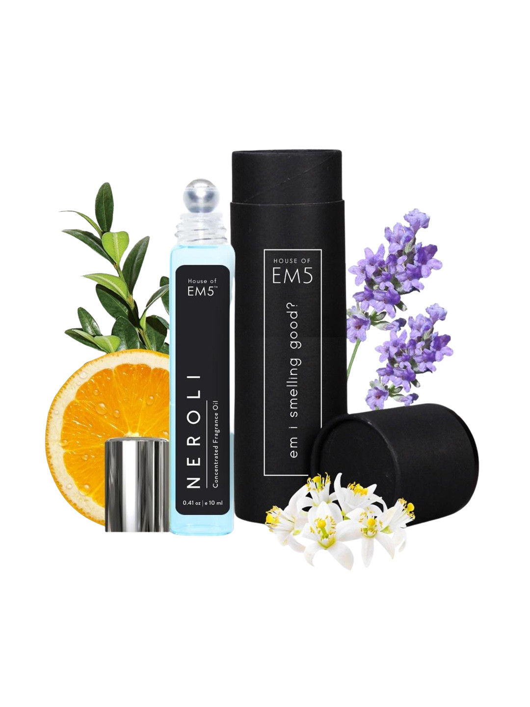 

EM5 Neroli Alcohol-Free Long Lasting Perfume Roll On - 10ml, Transparent