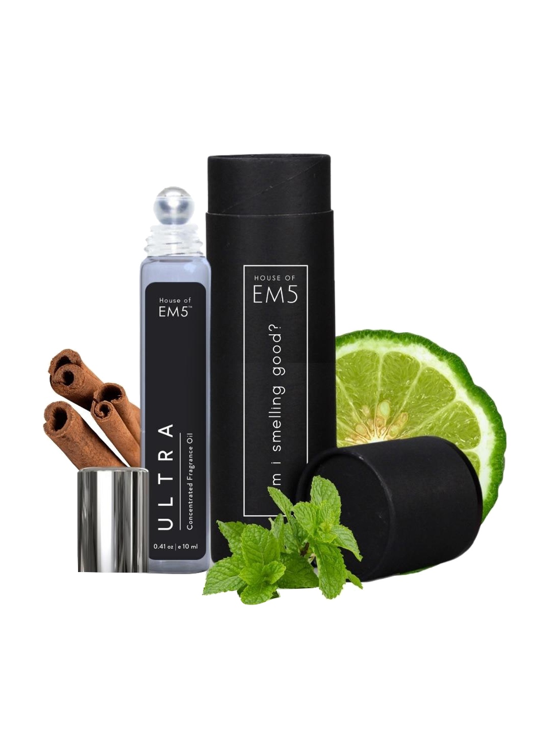 

EM5 Men Ultra Alcohol-Free Long Lasting Perfume Roll On - 10ml, Transparent