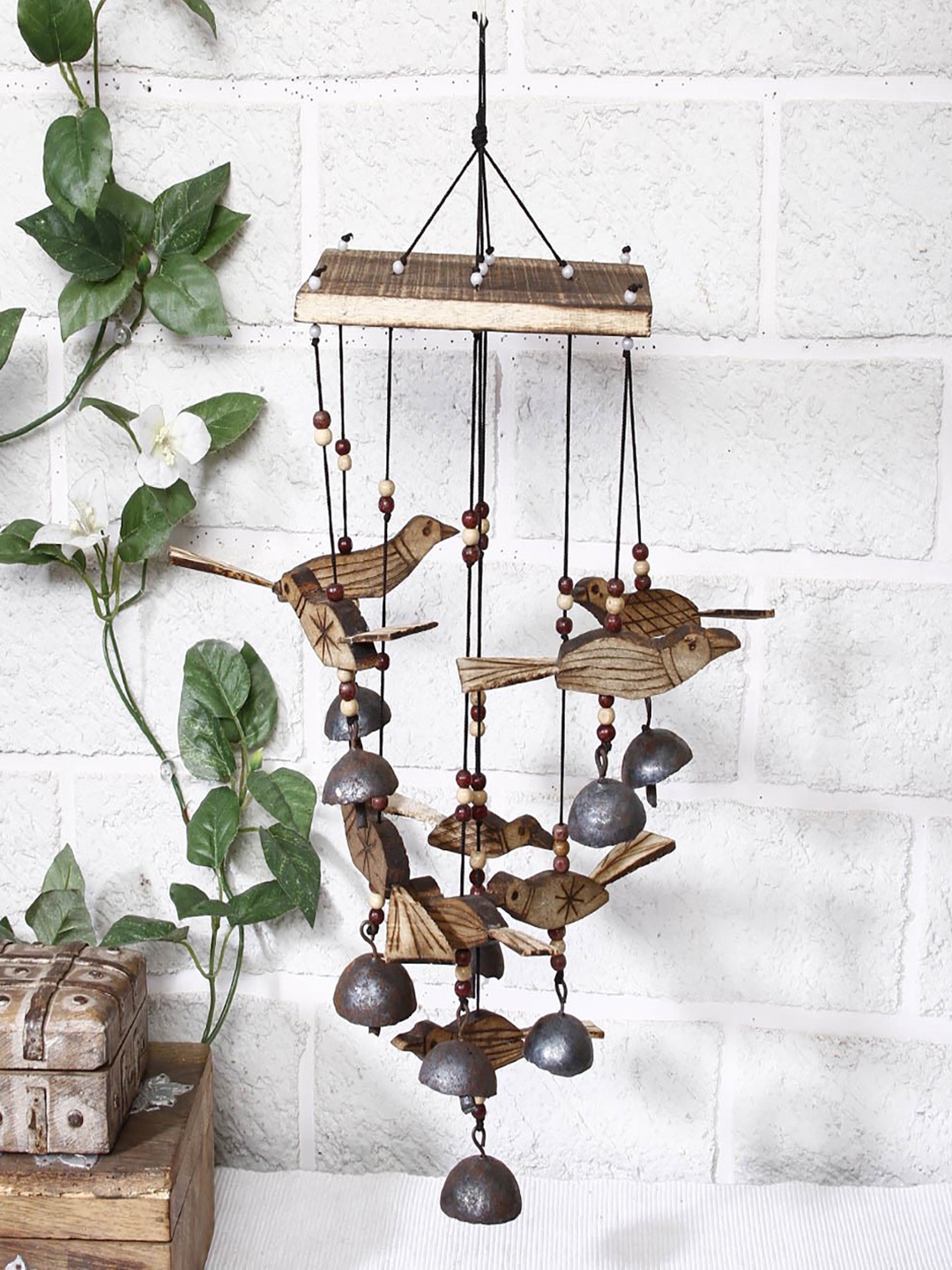 

Unravel India Brown Bamboo Bird Windchime