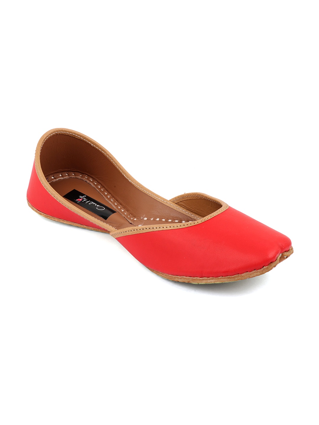 

Coral Haze Women Red Solid Mojaris