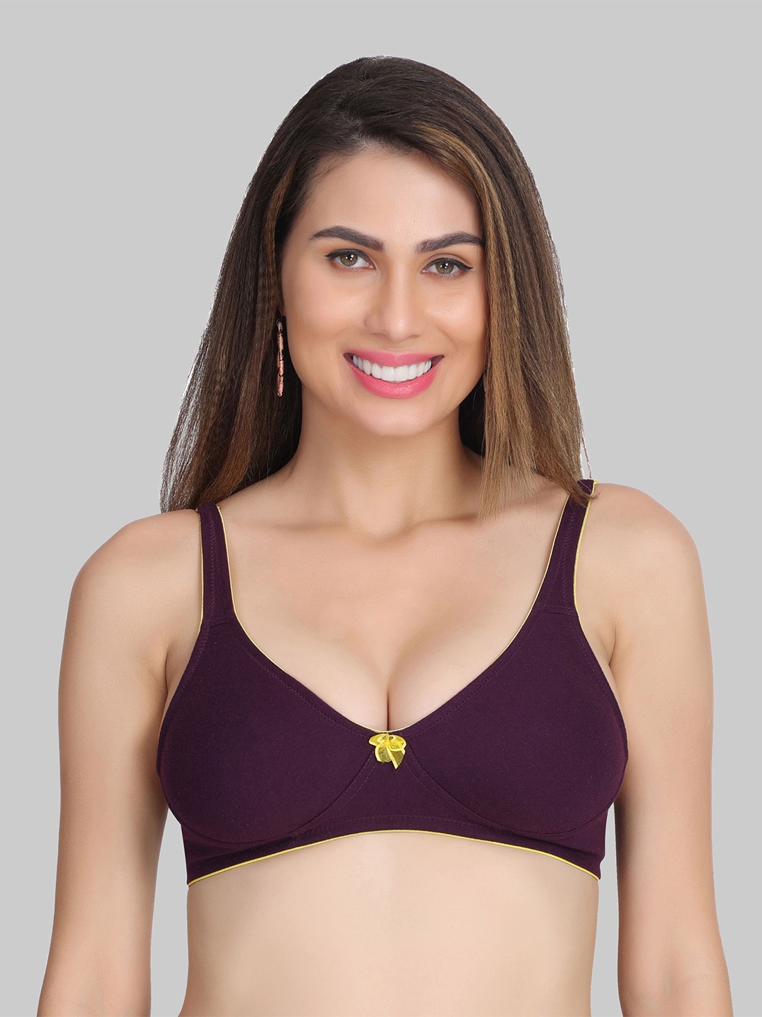 

Innocence Half Coverage Bra With All Day Comfort, Purple