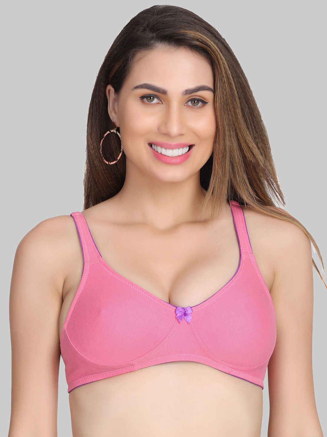 

Innocence Half Coverage Bra With All Day Comfort, Pink