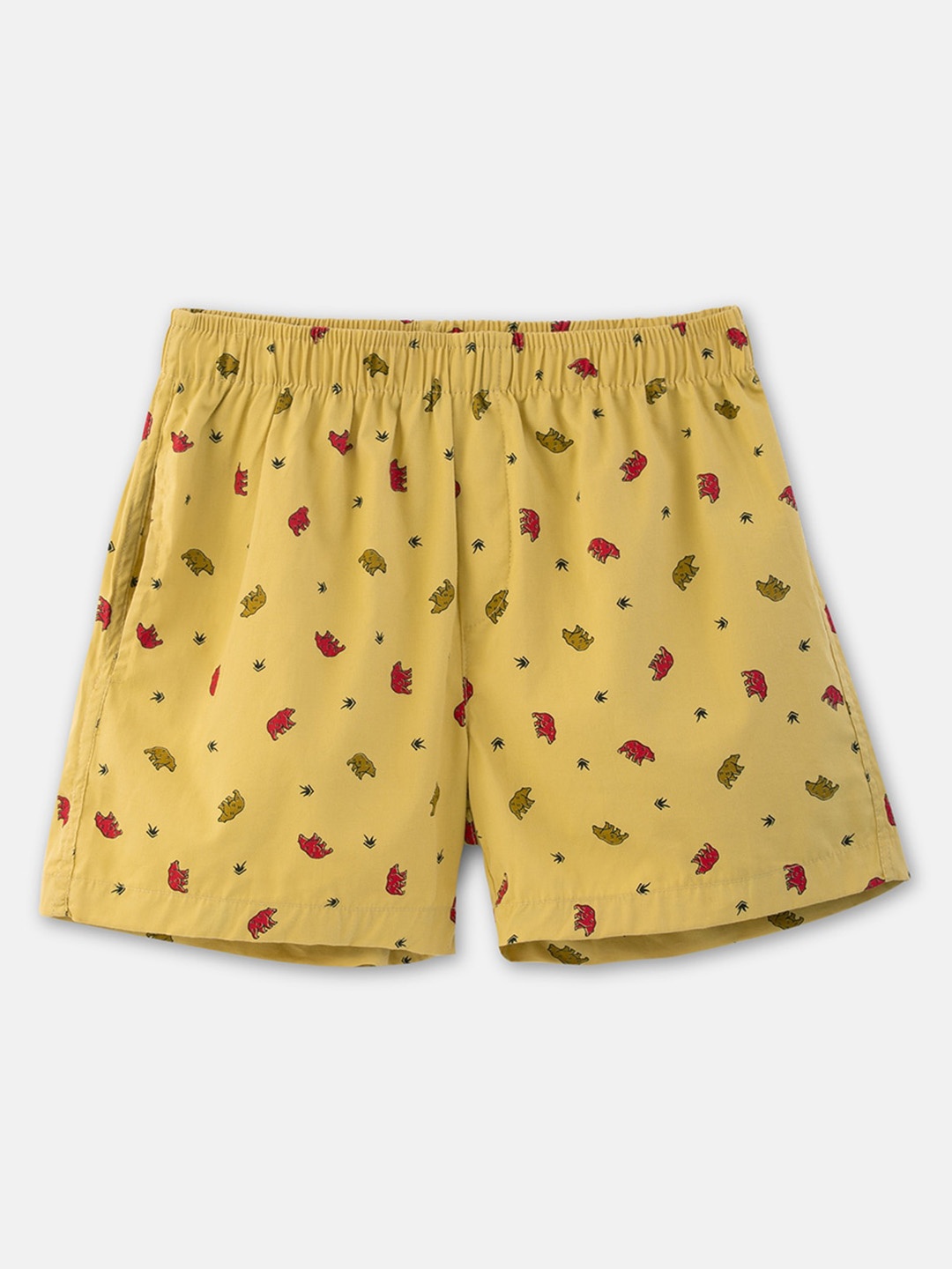 

You Got Plan B Boys Conversational Printed Cotton Breathable Boxers LB-Bears: 8-10, Yellow