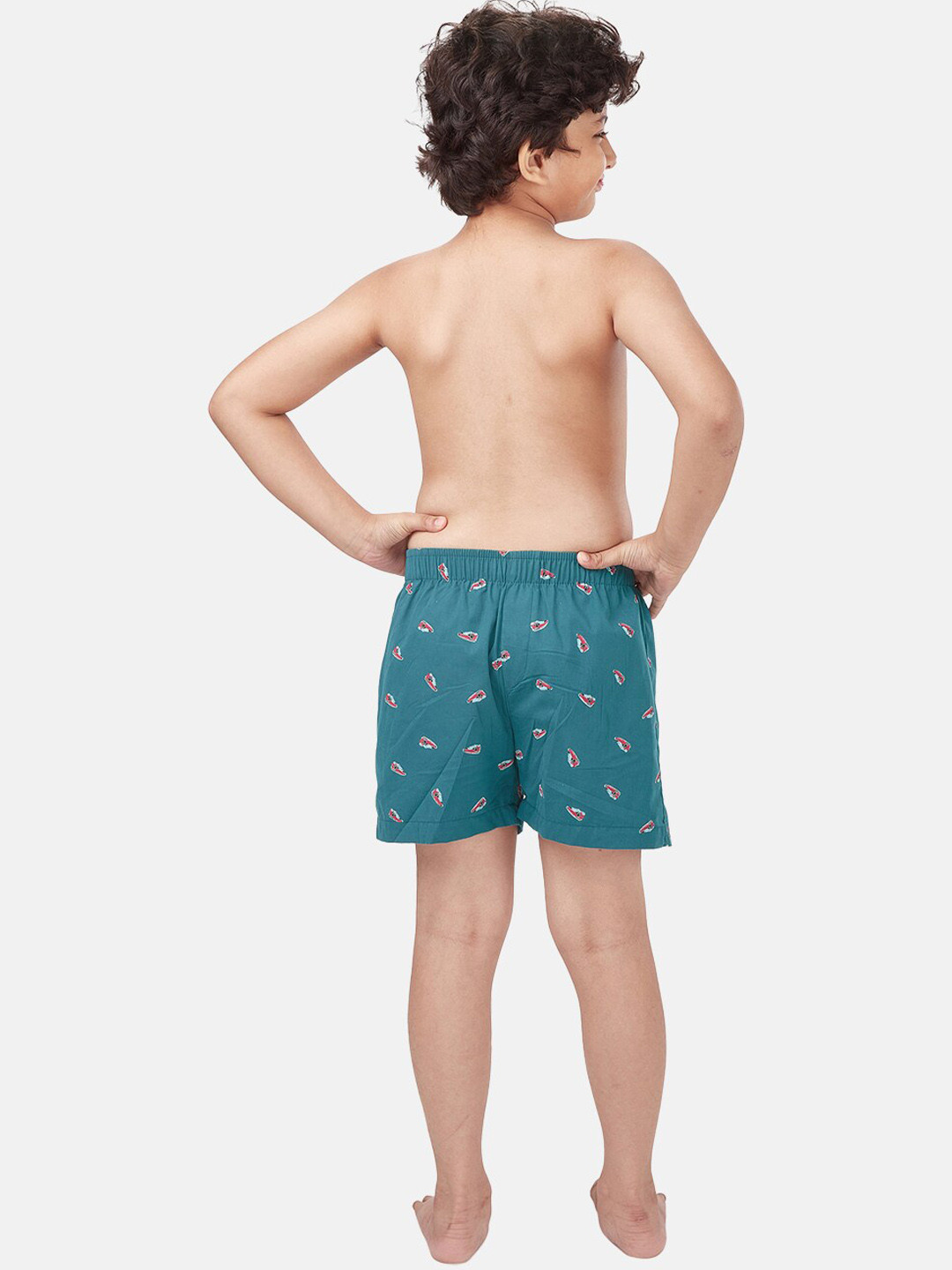 

You Got Plan B Boys Conversational Printed Cotton Breathable Boxers LB-Sneakers: 8-10, Teal